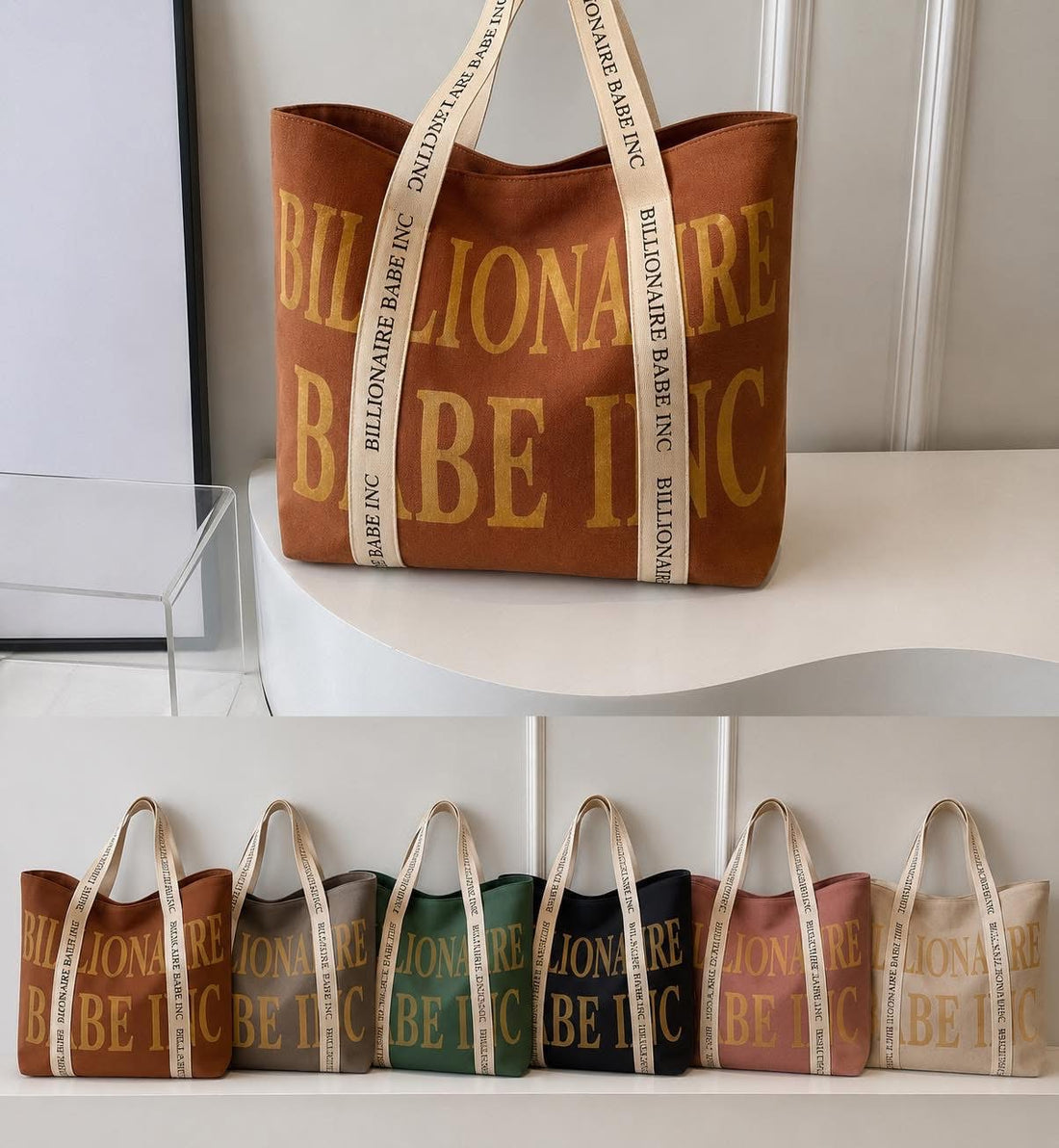 Coming SOON! Billionaire Babe Inc Signature Canvas Tote…