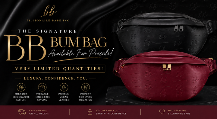 BB Inc Signature Bum Bag, Black (PRE-SALE RESERVATION, EXPECTED SHIP DATE IS JUNE 10th)