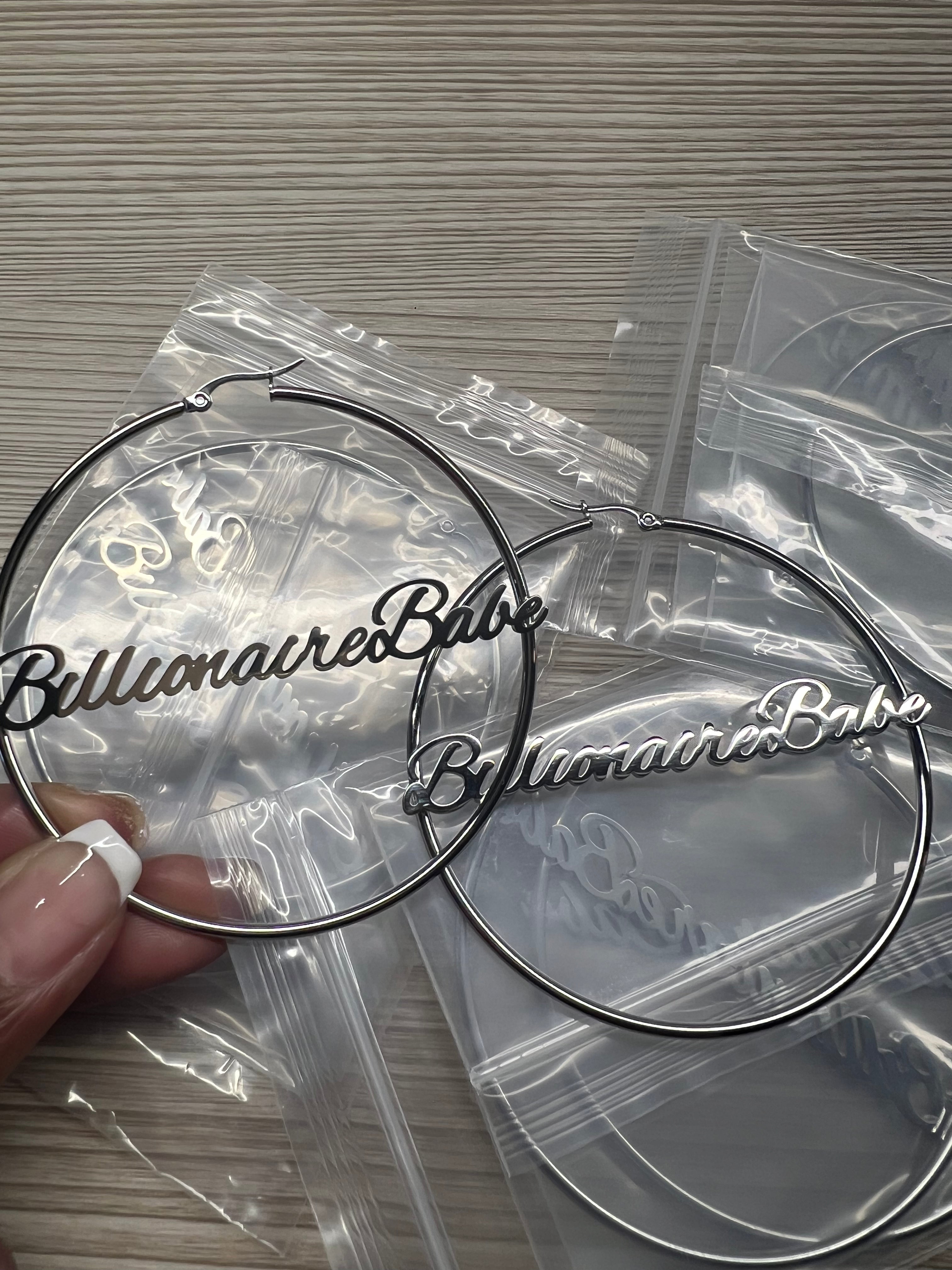 Billionaire Babe Signature Hoops!